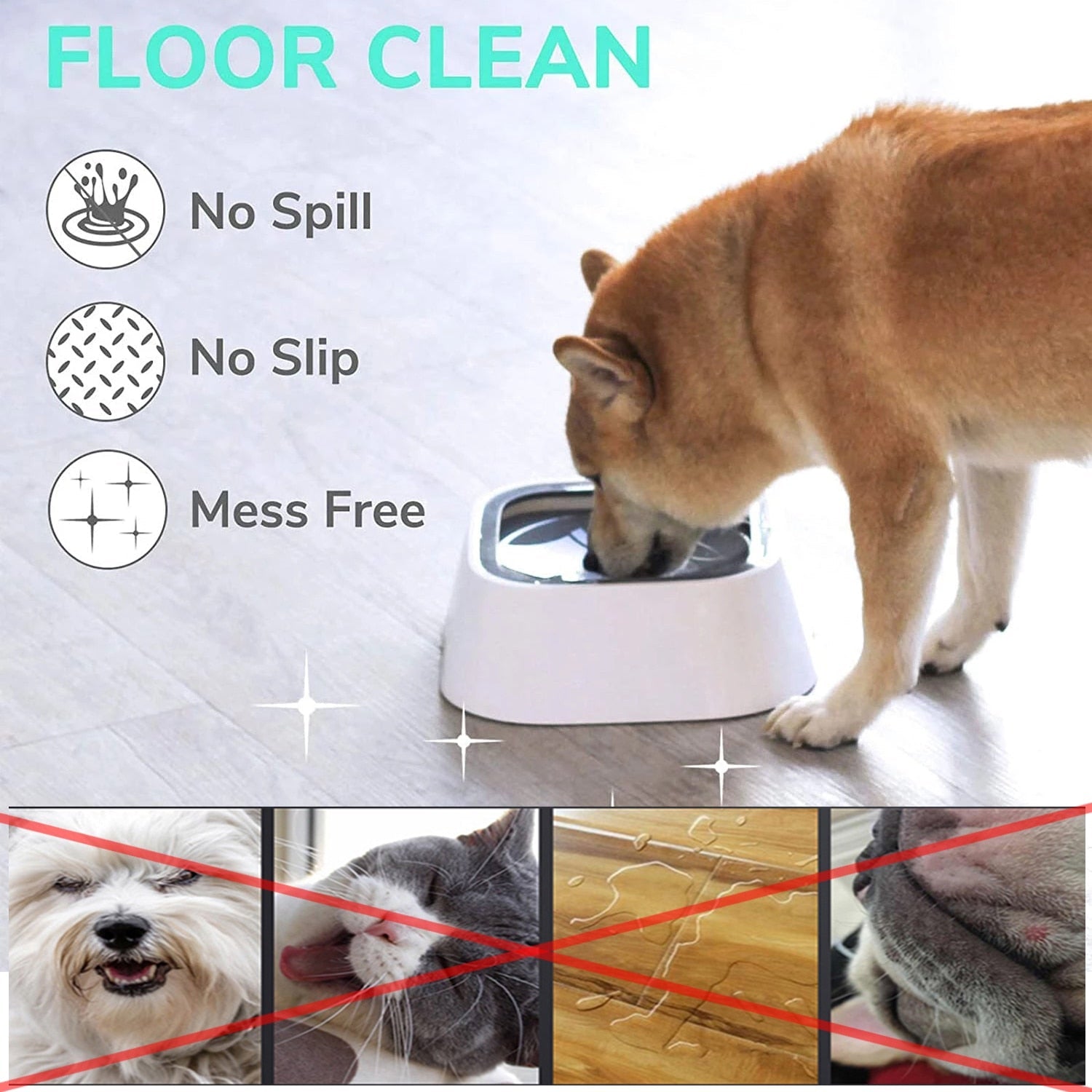 No-Spill Dog Water Bowl